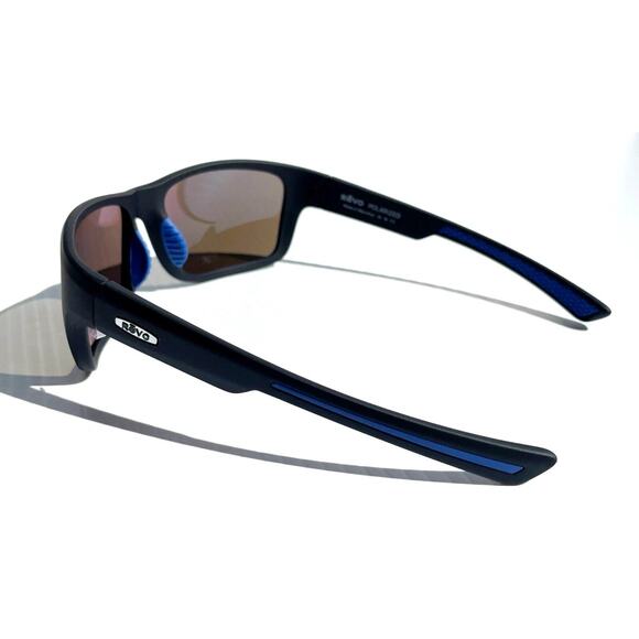 Revo POINTE Sunglasses Matte Black POLARIZED Blue Water Lens RE 1237 11 BL NEW - Picture 8 of 14